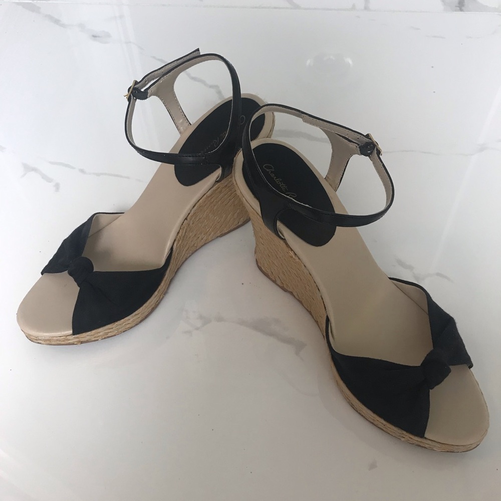 Charlotte Russe black espadrilles